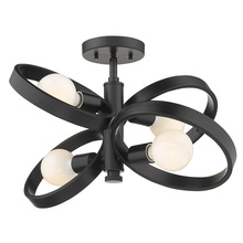  8330-4SF BLK - Sloane 4-Light Semi-flush in Matte Black